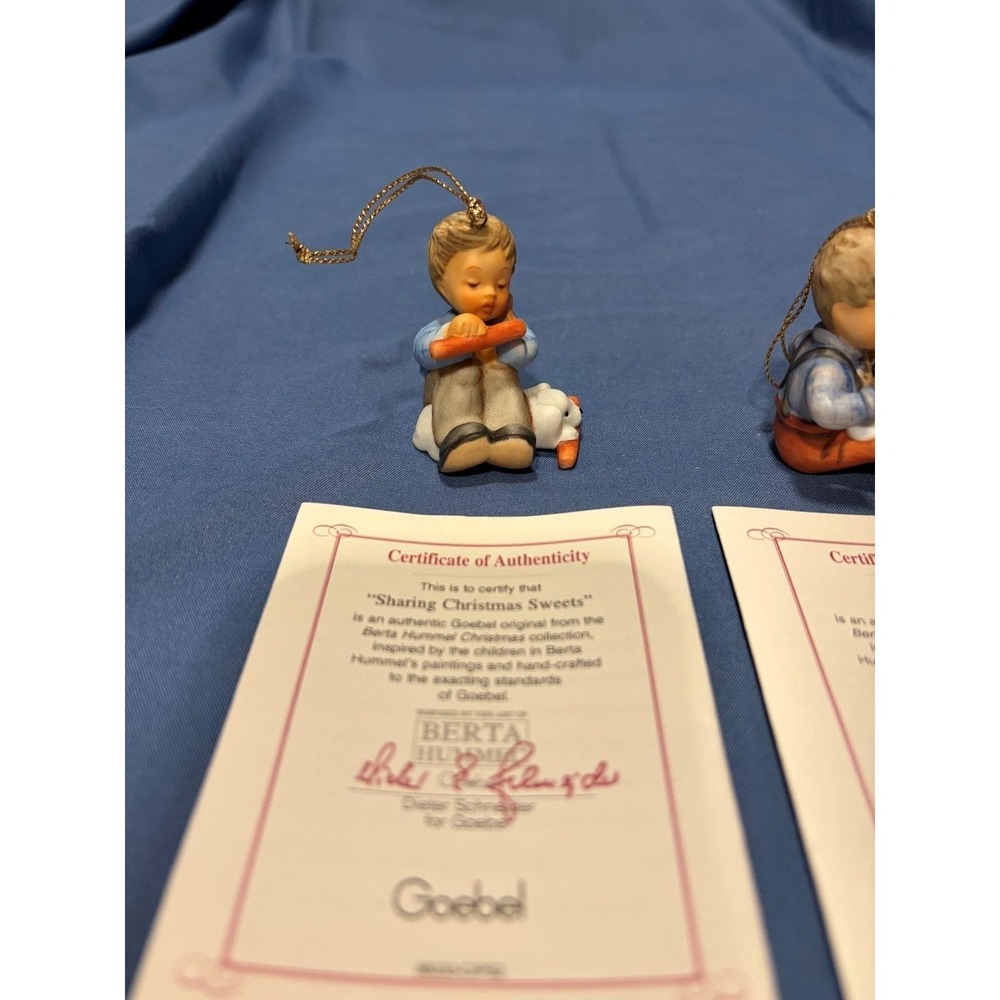 Ashton Drake Studio Hummel Goebel 1998 Set 3 96033 3 Berta Hummel Ornaments COA